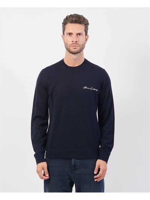 Armani Exchange Men's Sweater with Embroidered Logo ARMANI EXCHANGE | 8NZM5A-ZM1YZ1510